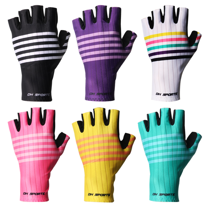 C22-34_DH sports【G06半指手套】白 黑 黃  綠  粉  紫  M  L  XL