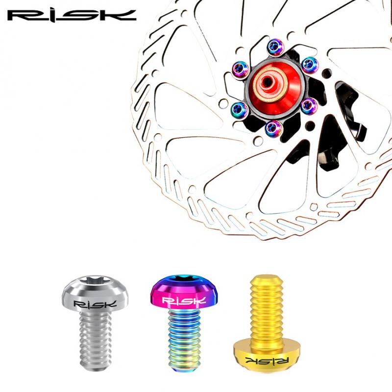 RISK鈦合金M5*10 T25碟盤螺絲C18-30、C18-32、C18-33__RISK鈦合金M5*12mm水壺架螺絲C18-34、C18-35、C18-36__RISK鈦合金M5*12mm水壺架螺絲附墊片C18-37、C18-38、C18-39